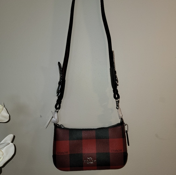 *NWT* Coach Buffalo Plaid Crossbody - Picture 2 of 4